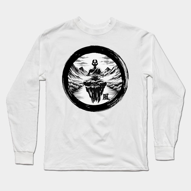 Air nomad sumi e Long Sleeve T-Shirt by DrMonekers
